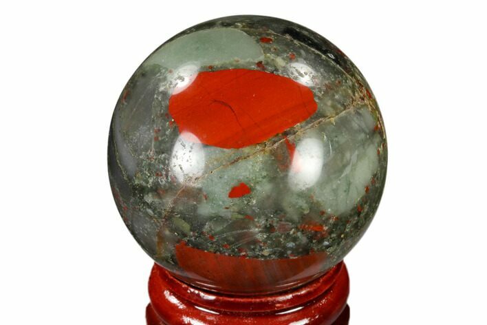Polished Bloodstone (Heliotrope) Sphere #116185